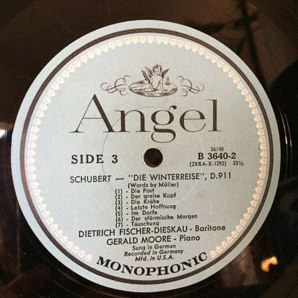 Franz Schubert / Dietrich Fischer-Dieskau / Gerald Moore : Die Winterreise (LP,Mono)