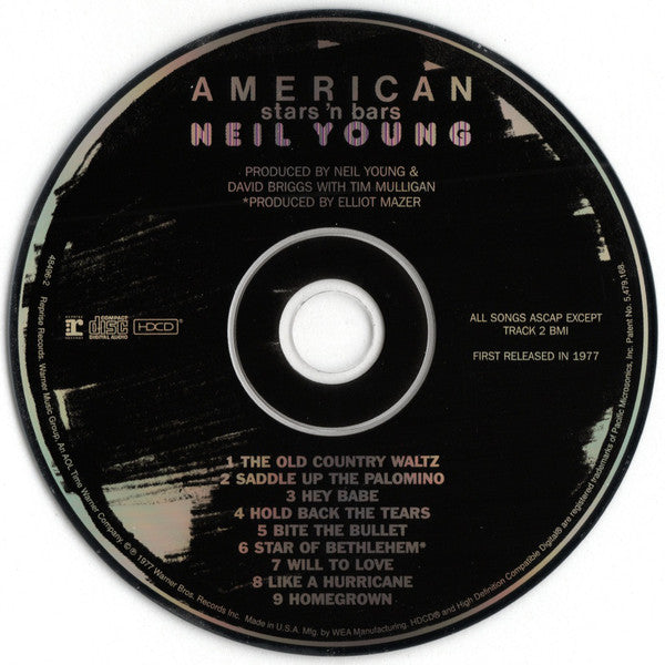 Neil Young : American Stars 'N Bars (HDCD, Album, RE, RM, RP)