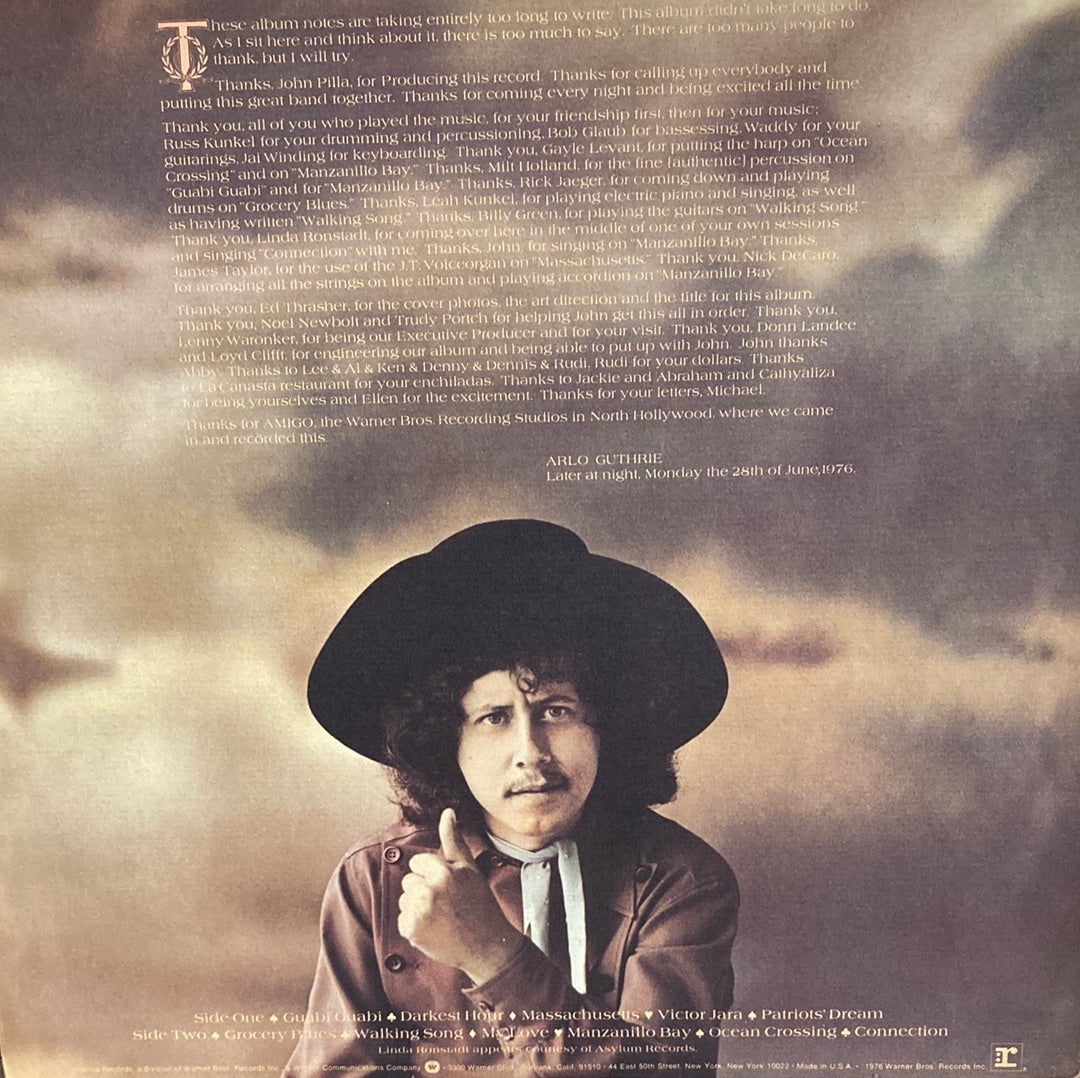 Arlo Guthrie - Amigo - 12" Vinyl LP