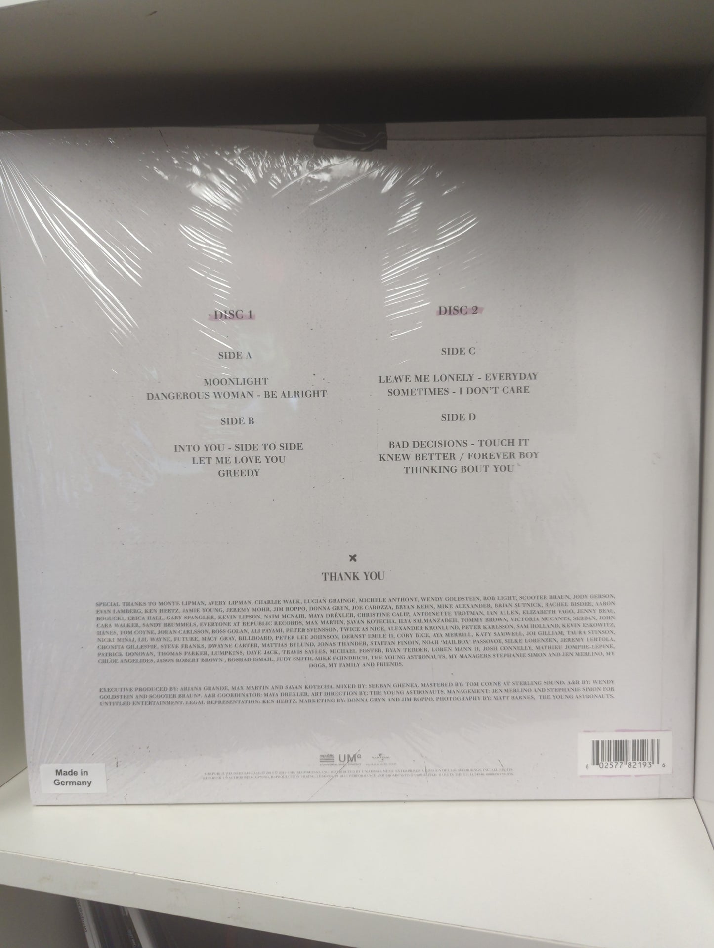 Ariana Grande- Dangerous Woman -2x 12'' Vinyl LP
