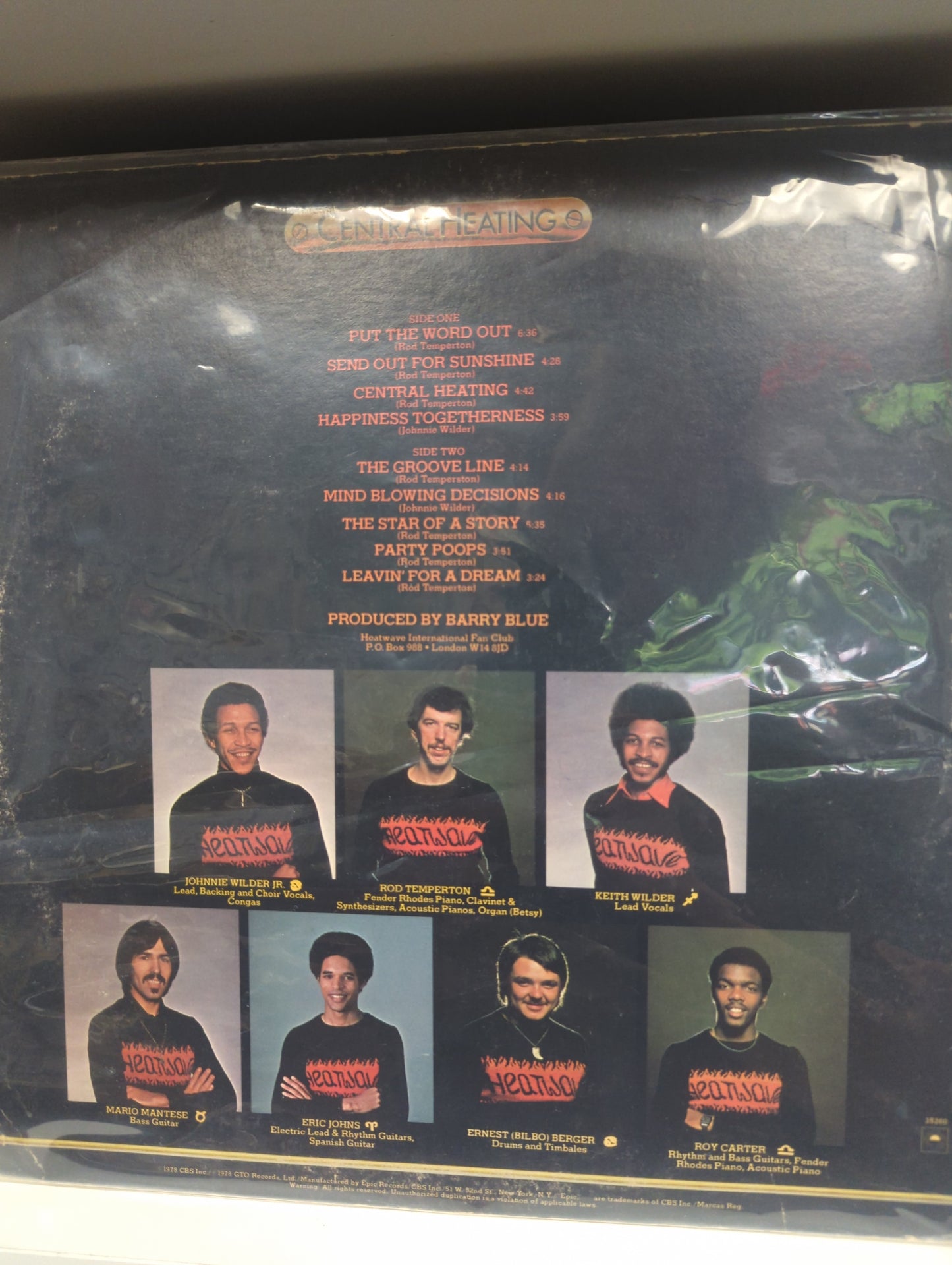 Heatwave – Central Heating - 12" Vinyl (LP)