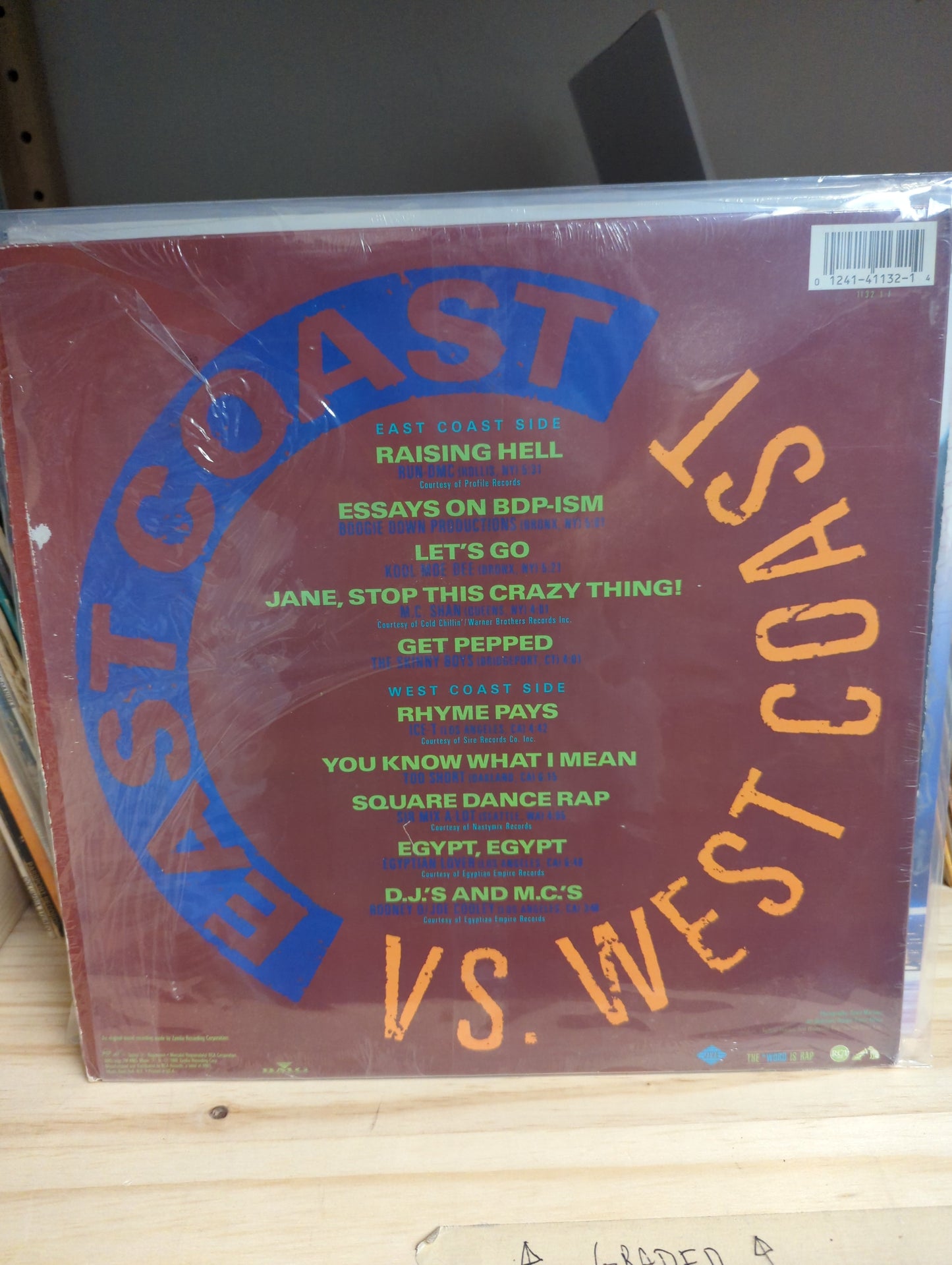 Various - East Coast Vs. West Coast - 12" Vinyl LP