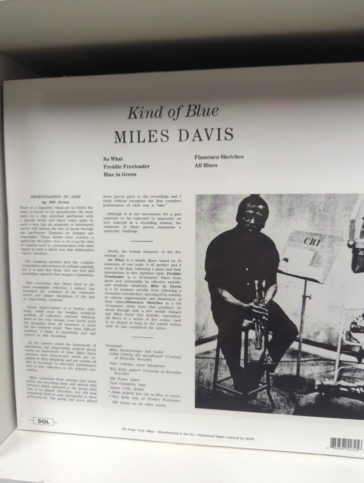 Miles Davis - Kind Of Blue - 180 Gram Vinyl LP