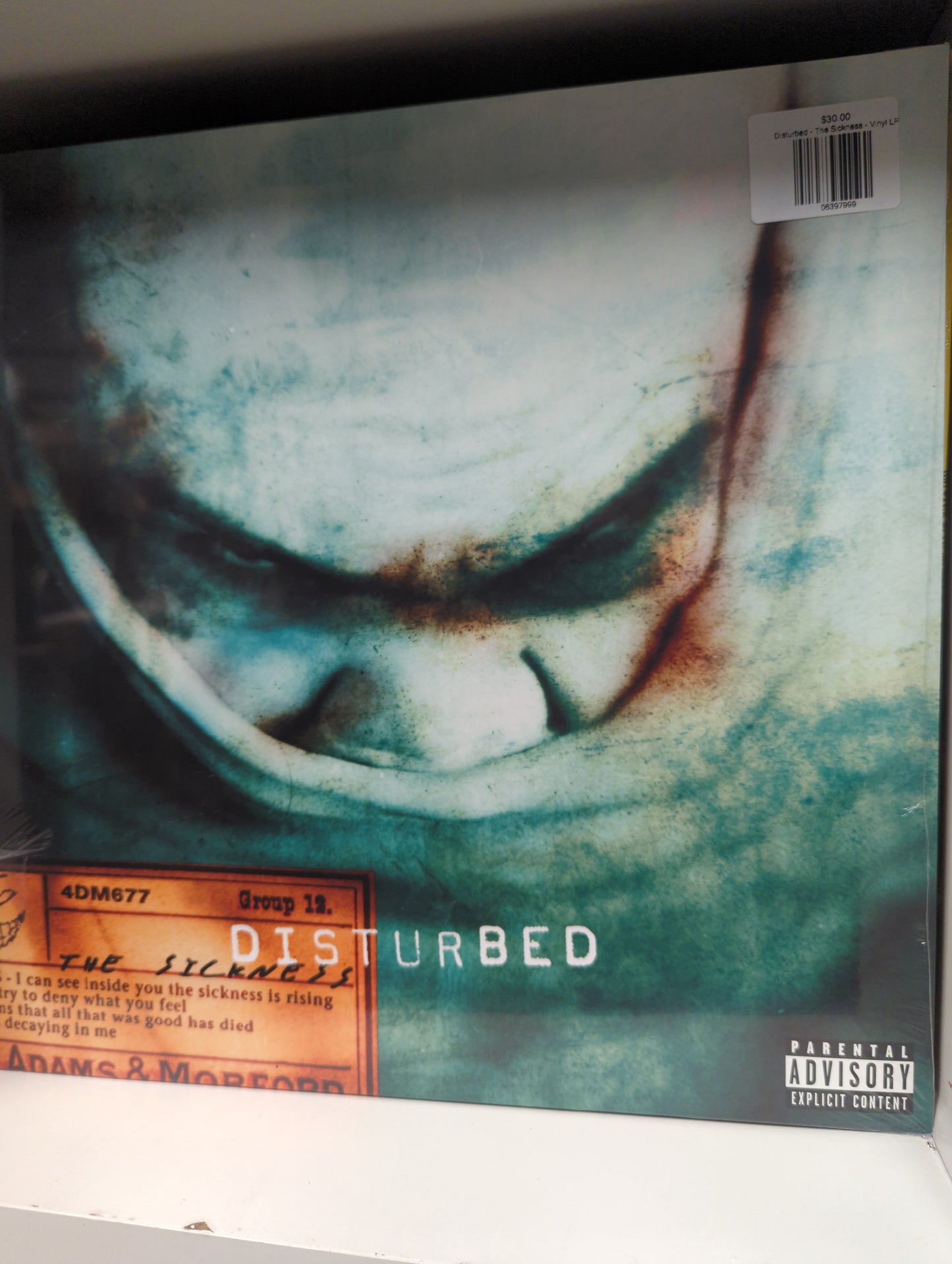 Disturbed - The Sickness - Vinyl LP