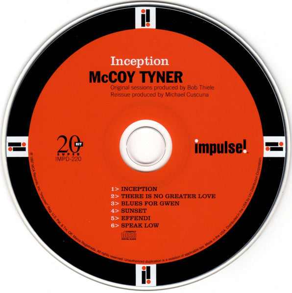 McCoy Tyner Trio : Inception (CD, Album, RE, RM, Dig)