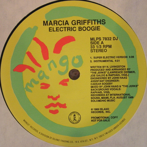 Marcia Griffiths : Electric Boogie (12", Promo)