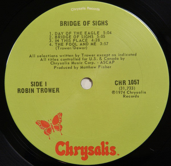 Robin Trower : Bridge Of Sighs (LP, Album)