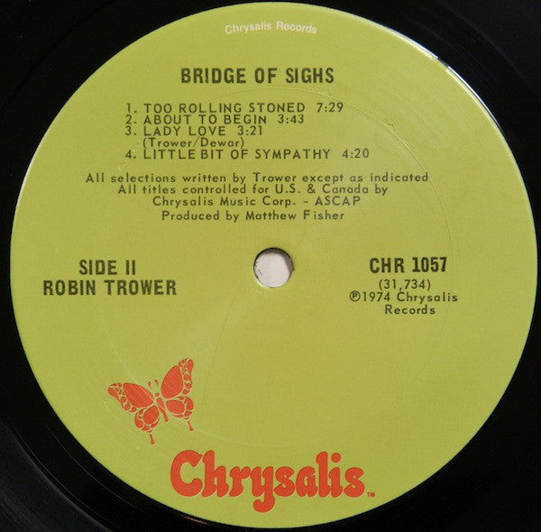 Robin Trower : Bridge Of Sighs (LP, Album)