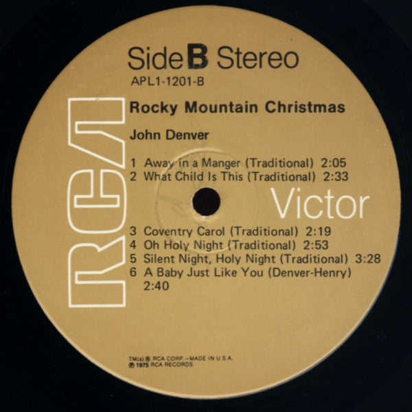 John Denver : Rocky Mountain Christmas (LP,Album)