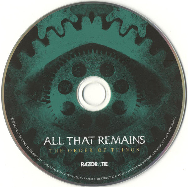 All That Remains : The Order Of Things (CD, Album, Dig)