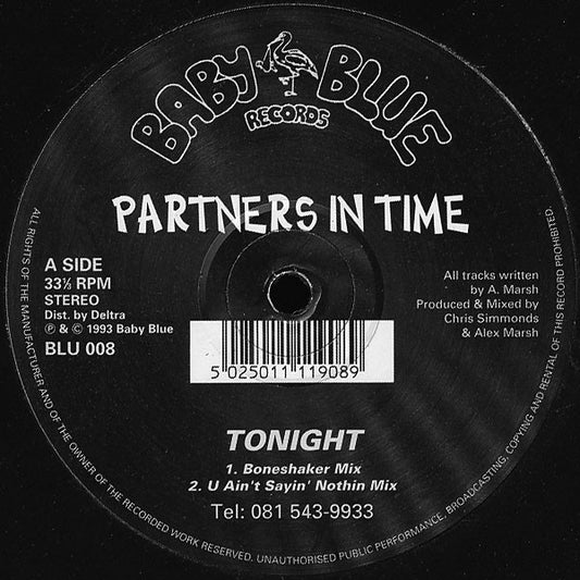 Partners In Time : Tonight (12")