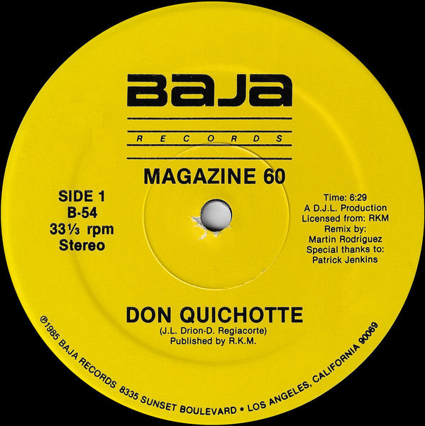 Magazine 60 : Don Quichotte (12")