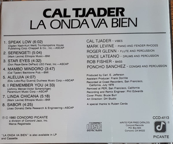 Cal Tjader : La Onda Va Bien (CD, Album, RE)