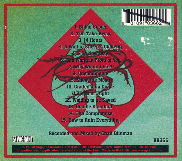 Face To Face : How To Ruin Everything (CD, Album, Dig)