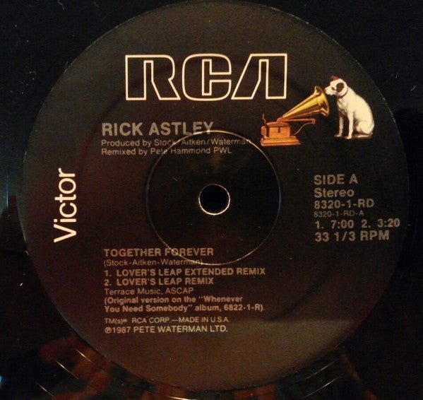 Rick Astley : Together Forever (12")