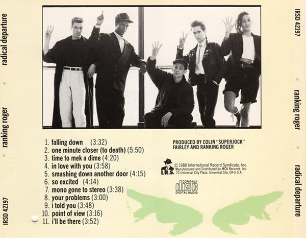 Ranking Roger : Radical Departure (CD, Album)