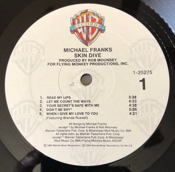 Michael Franks : Skin Dive (LP, Album, All)