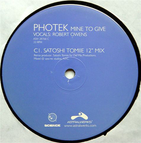 Photek : Mine To Give (2x12")