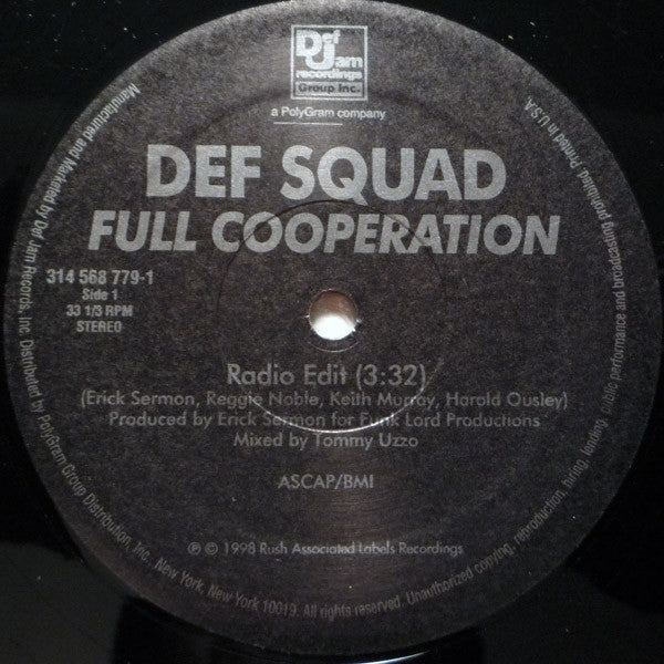 Def Squad : Full Cooperation (12")