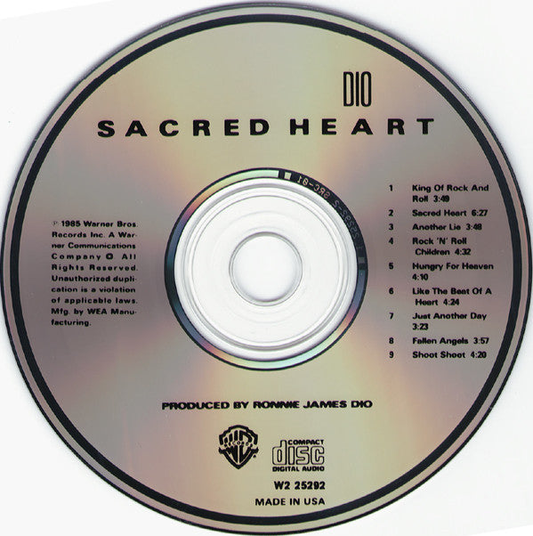 Dio (2) : Sacred Heart (CD, Album, Club)