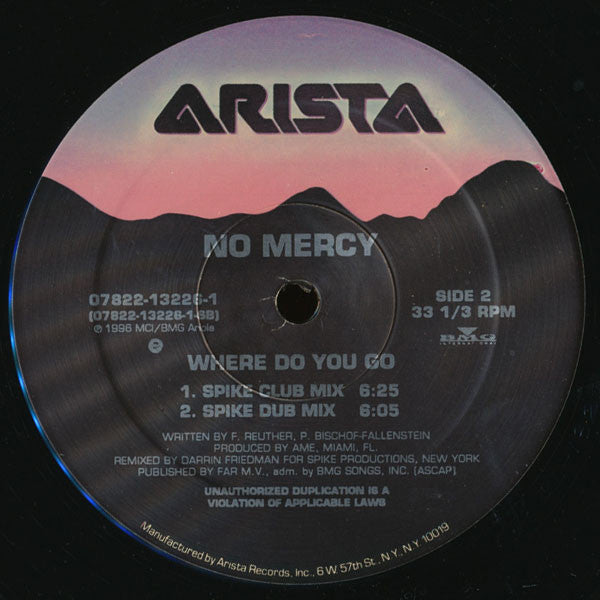 No Mercy : Where Do You Go (12")