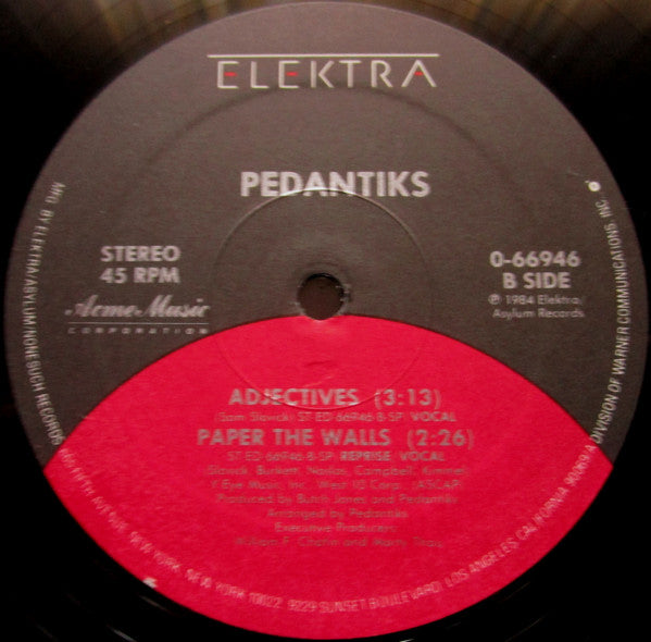 Pedantiks : Paper The Walls (12")