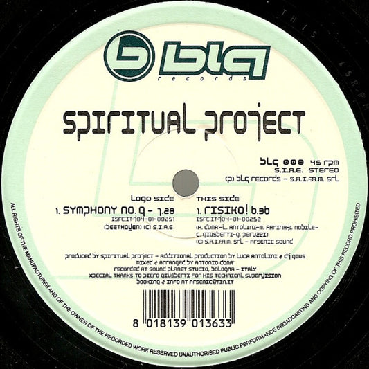 Spiritual Project : Symphony #9 / Risiko! (12")