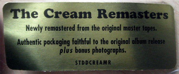 Cream (2) : Disraeli Gears (CD, Album, RE, RM)