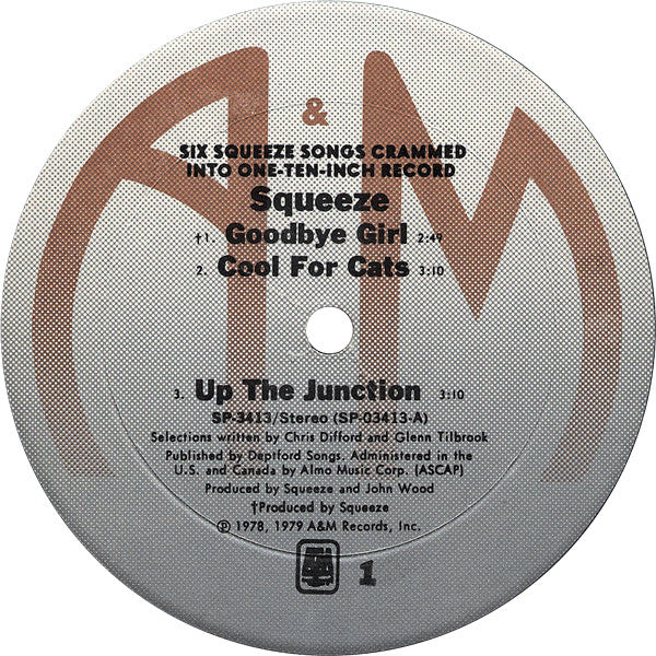 Squeeze (2) : 6 Squeeze Songs Crammed Into One Ten-Inch Record (10", Album, Comp, Fid)