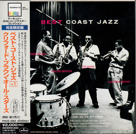Max Roach, Herb Geller, Walter Benton, Joe Maini, Clifford Brown : Best Coast Jazz (CD, Album, Ltd, RE, RM, Pap)
