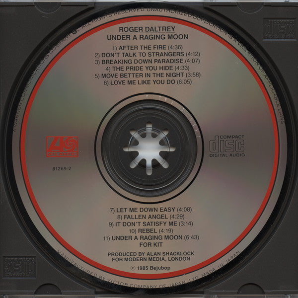 Roger Daltrey : Under A Raging Moon (CD, Album)