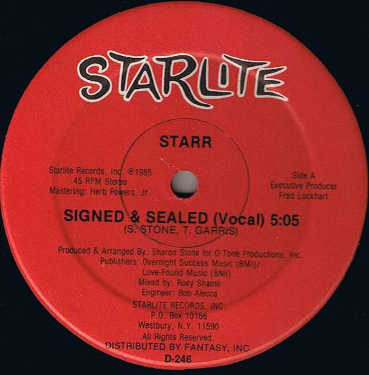 Starr (6) : Signed & Sealed (12")
