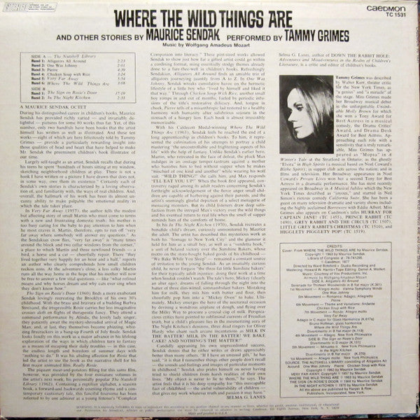 Tammy Grimes : Where The Wild Things Are And Other Stories (LP, Album)
