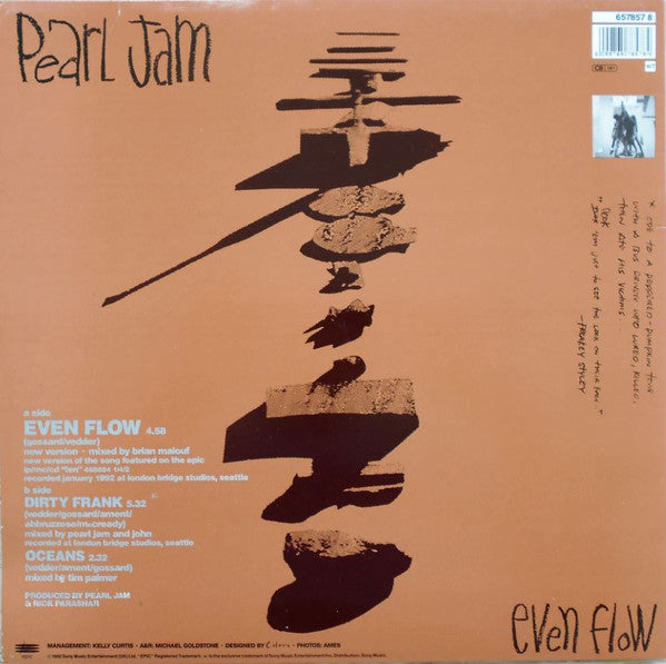Pearl Jam : Even Flow (12", Maxi, Ltd, Whi)