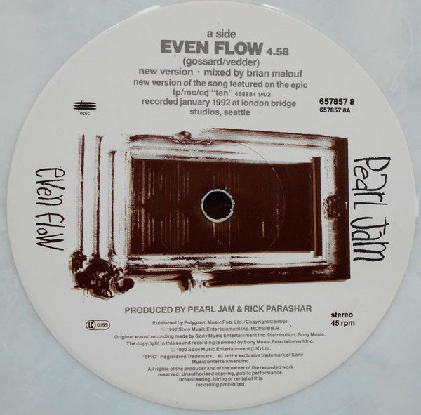 Pearl Jam : Even Flow (12", Maxi, Ltd, Whi)
