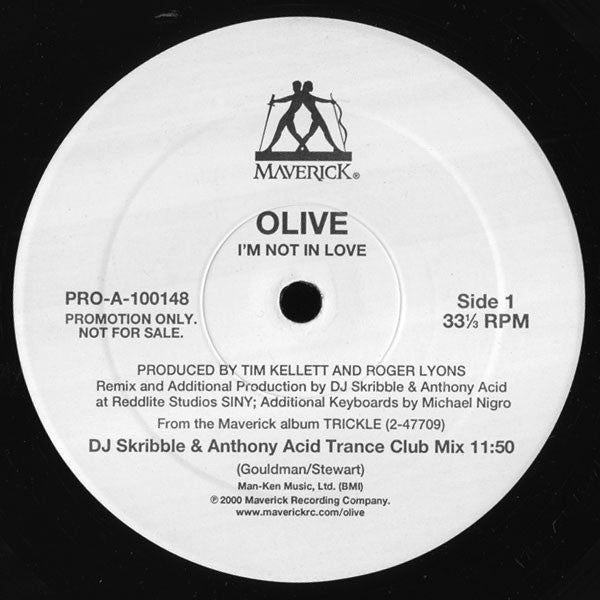 Olive : I'm Not In Love (12", Promo)
