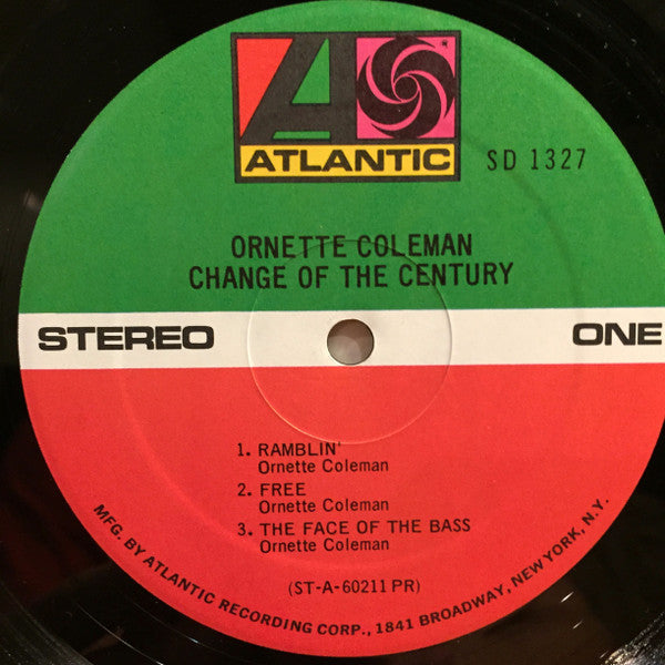 Ornette Coleman : Change Of The Century (LP, Album, RE, PR )