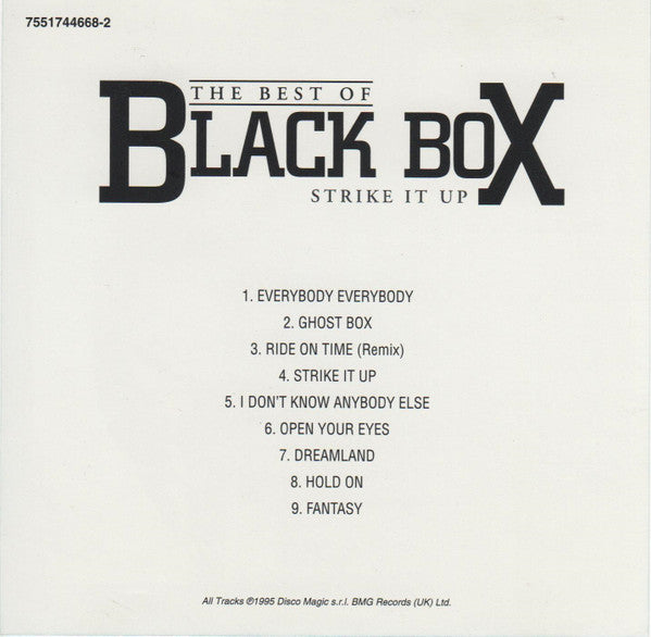 Black Box : Strike It Up: The Best Of Black Box (CD, Comp)