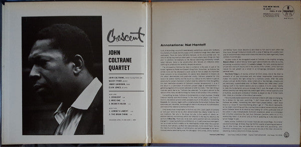 John Coltrane Quartet* : Crescent (LP, Album, RP, Gat)