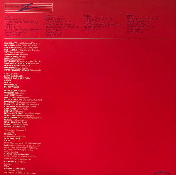 Frank Zappa : You Are What You Is (2xLP, Album, Ter)