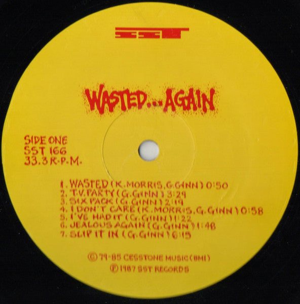 Black Flag : Wasted Again (LP, Comp, RE)