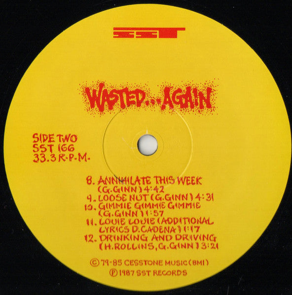 Black Flag : Wasted Again (LP, Comp, RE)