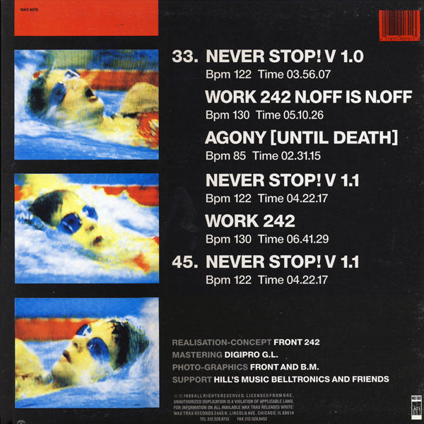 Front 242 : Never Stop (12", EP)