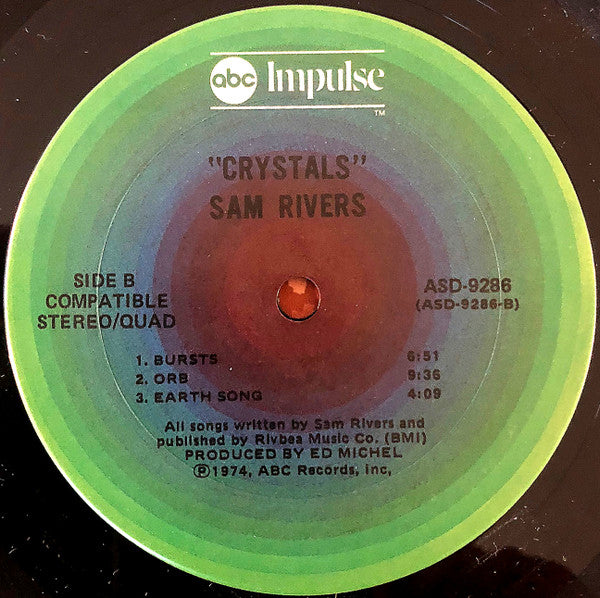 Sam Rivers : Crystals (LP, Album, Quad)