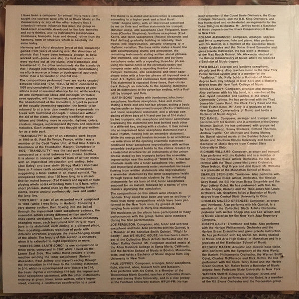 Sam Rivers : Crystals (LP, Album, Quad)