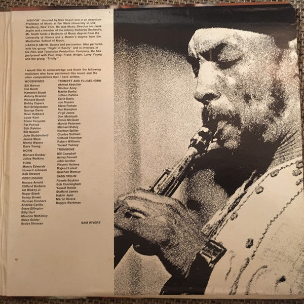 Sam Rivers : Crystals (LP, Album, Quad)