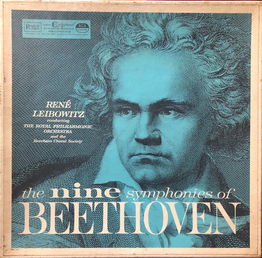 Beethoven*, René Leibowitz Conducting The Royal Philharmonic Orchestra* And The Beecham Choral Society : The Nine Symphonies Of Beethoven (7xLP + Box, 7 x)