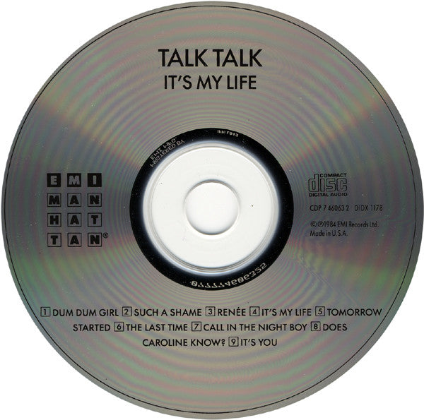Talk Talk : It's My Life (CD, Album, RE, RP)