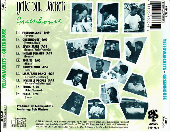 Yellowjackets : Greenhouse (CD, Album)