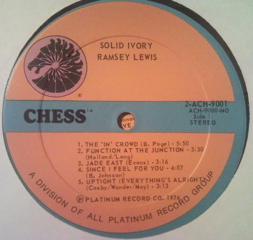 Ramsey Lewis : Solid Ivory: His Greatest Hits (2xLP, Comp)